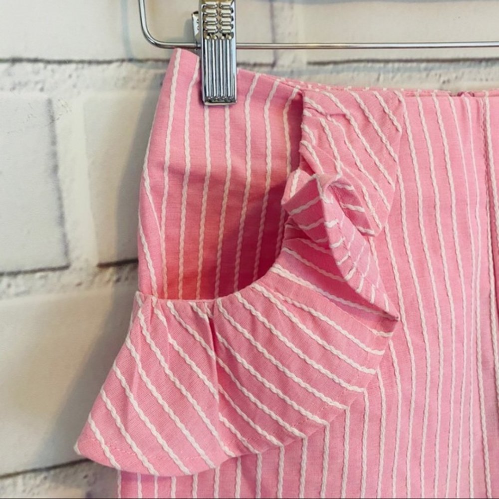 The Fifth Label Parcel Striped Ruffle Shorts - Picture 6 of 8